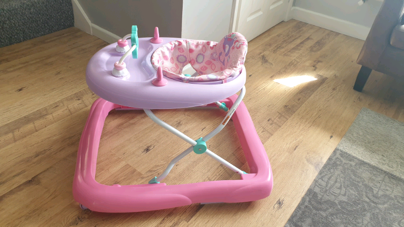 chad valley baby walker pink